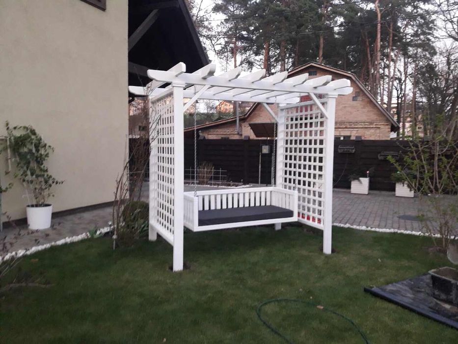 Деревянная качеля комплект