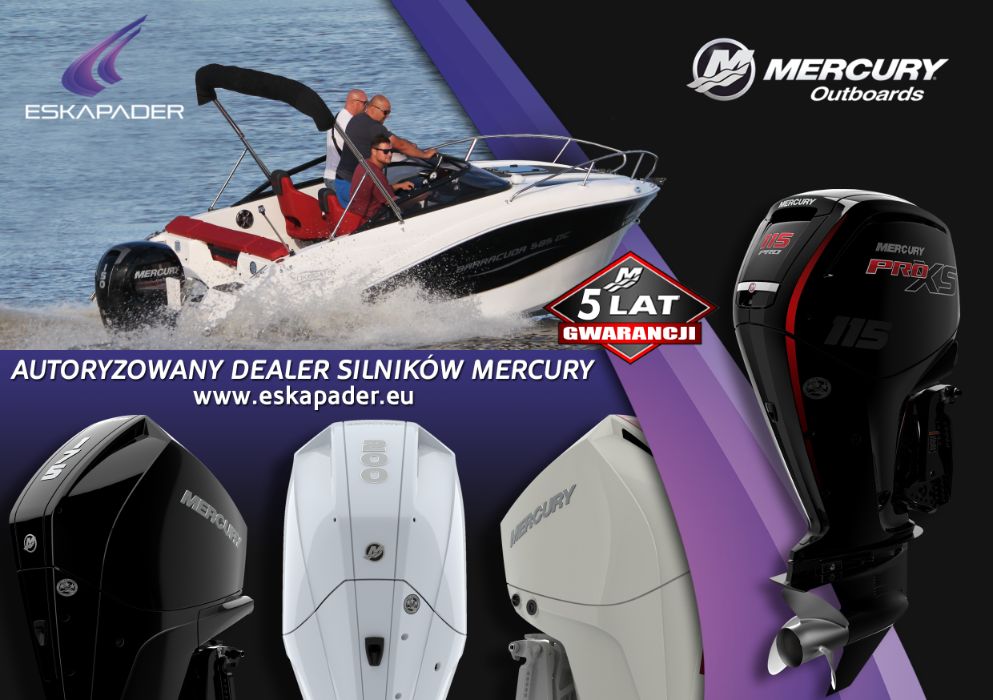 Nowy silnik zaburtowy MERCURY F30 ELPT EFI AmberJack manetka