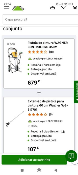 Máquina de pintura airless Wagner Control Pro 350