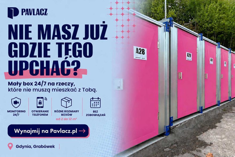Komórka lokatorska / schowek 3m² / Boks | Pavlacz Gdynia Grabówek