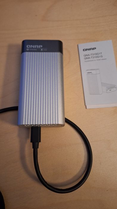 QNAP QNA-T310G1T placa/adaptador 10Gbe rj45  thunderbolt 3
QNAP QN