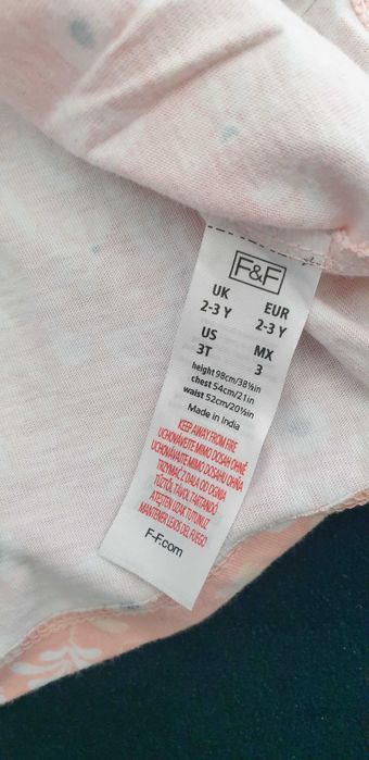 Sukienka F&F rozm.92/98 J.Nowa