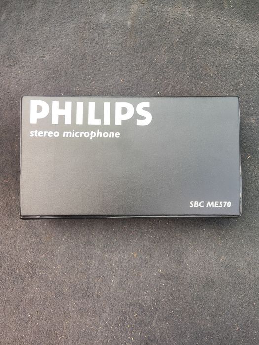 Mikrofon Philips SBC ME570 Stereo w oryginalnym pudełku uchwyt