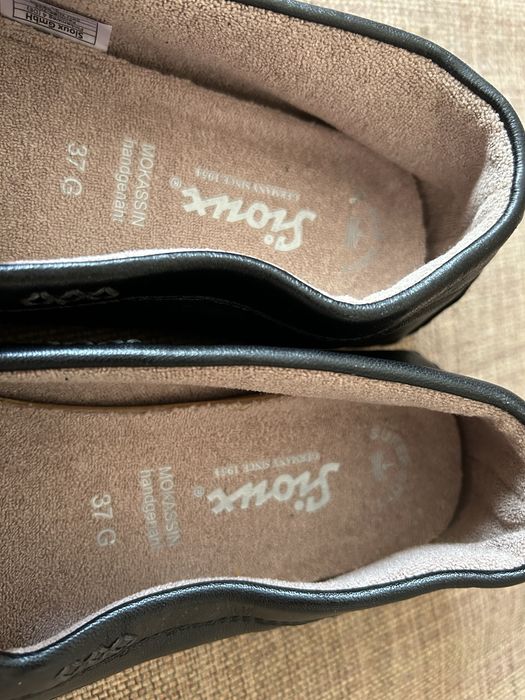 Sioux шкіряні туфлі мокасини балетки 37 р G