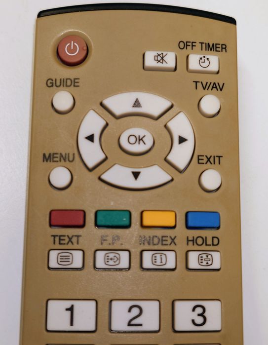 Oryginalny pilot Panasonic TV DVD VCR EUR 765101 B oryginał sprawny ok