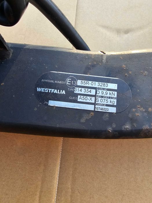 Hak Wypinany Opel Zafira C Westfalia