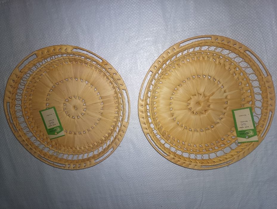 Декоративні плетені тарілки Barotex (В'єтнам) – Набір 2 шт.