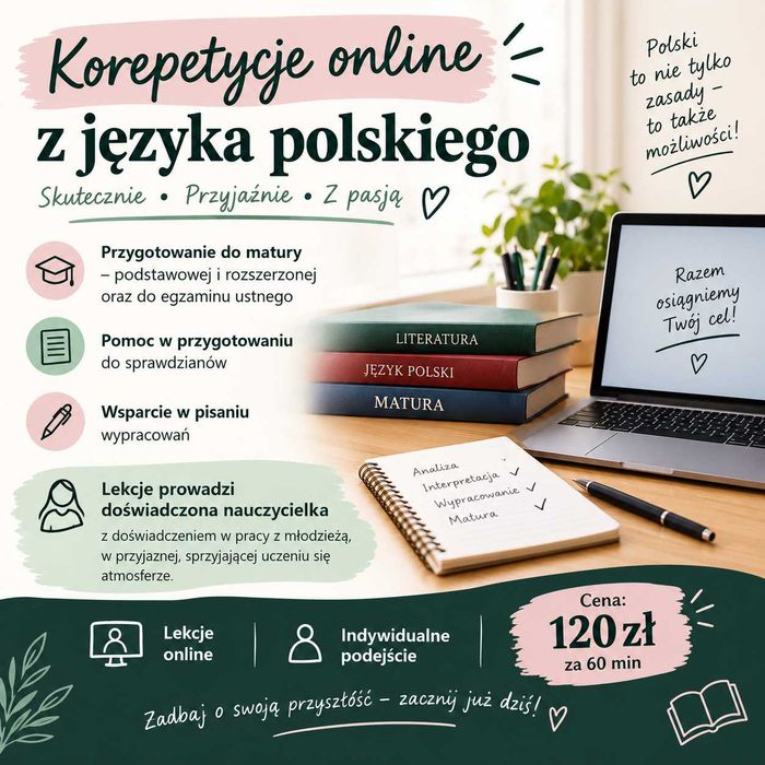 Język polski korepetycje do matury