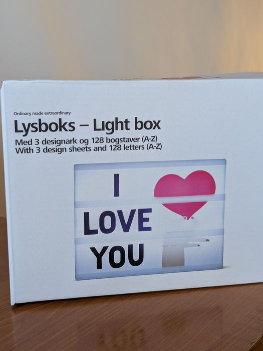 Podświetlana tablica led, Light box