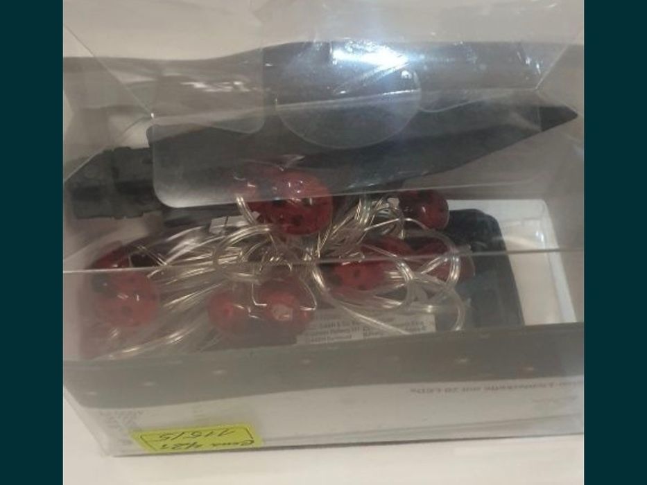 Lampki solarne ogrodowe biedroneczki.