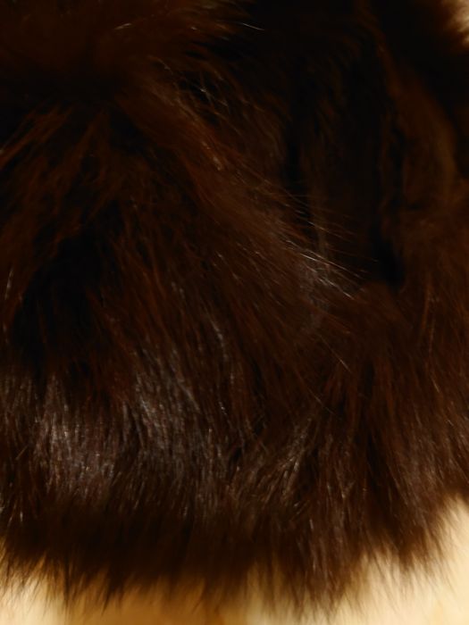 Czapka futrzana brązowa