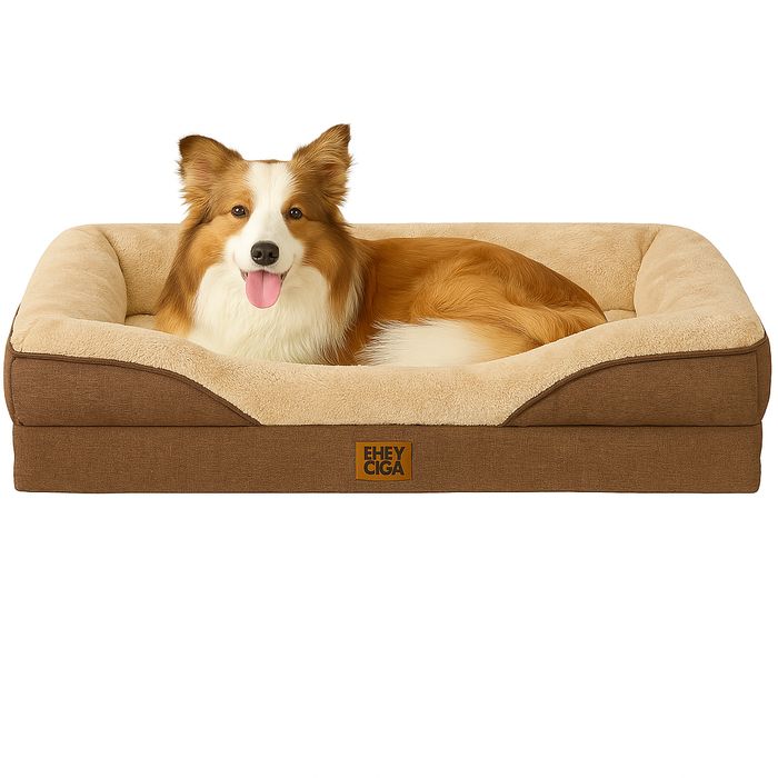 EHEYCIGA Ortopedyczne legowisko dla wysokich psów, 91x68x17,5cm,3.2kg