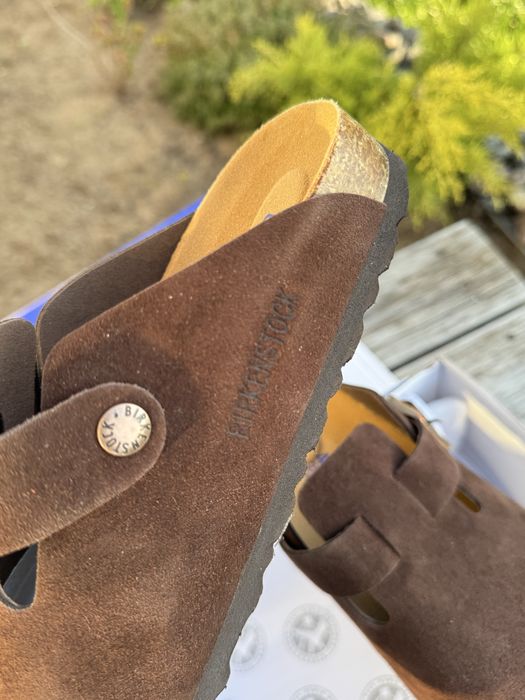 Трендові клоги birkenstok boston шоколад 40(25)
