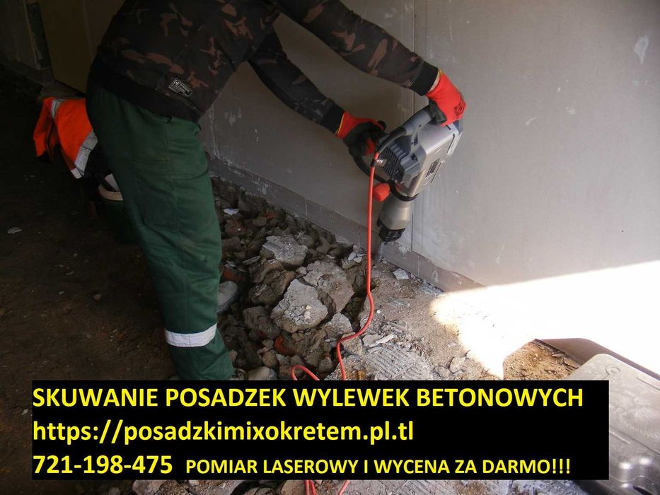 Skuwanie i naprawa posadzek / kucie betonu / rozbiórki i wyburzenia