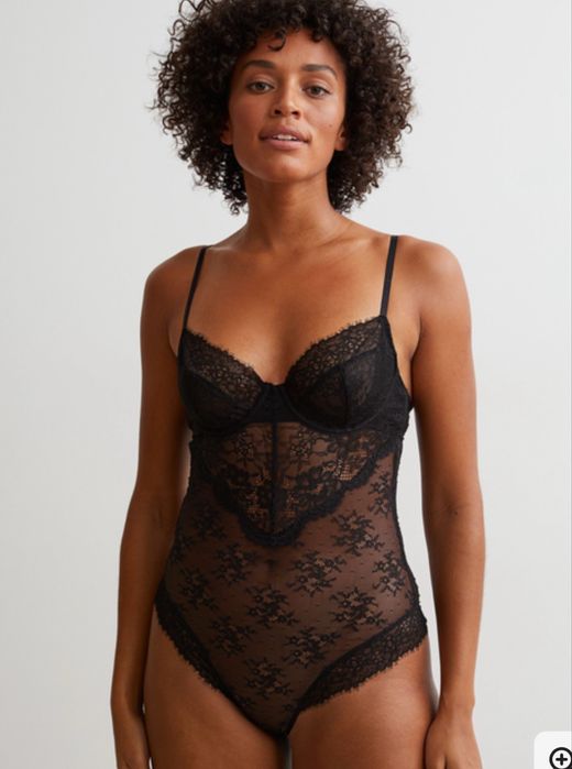 Кружевной боди h&m р.xs