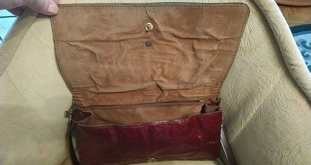 Torebka bordowa, antyk