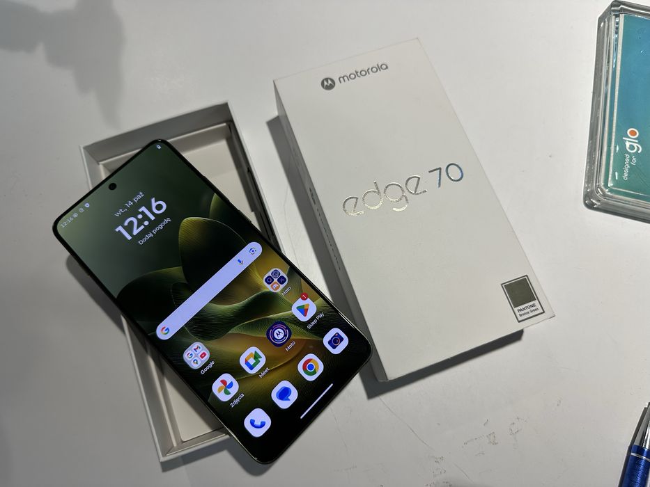 Motorola Edge 70, gwarnacja, pudelko