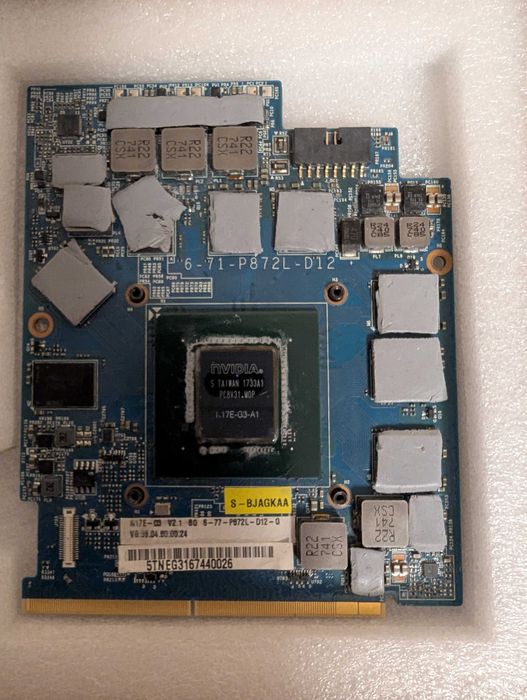 На деталі Відеокарта Clevo Nvidia GTX 1080 8GB Sager, Eurocom, XMG