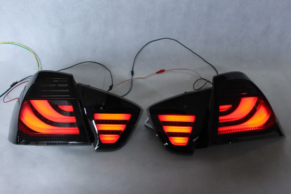 Lampy światła tył tylne BMW E90 05-08 SEDAN RED LED BAR NEON IGŁA