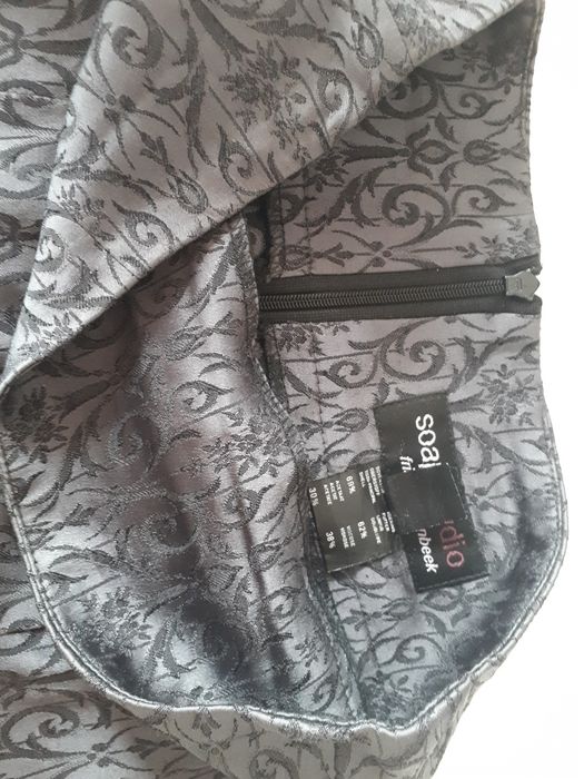 Wytworne garniturowe spodnie z wysokim stanem Soap Studio 34