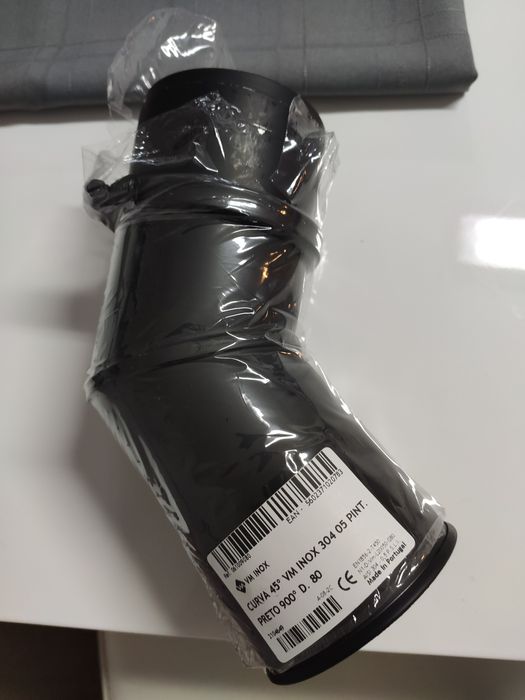 Acessórios chaminé D80 preto