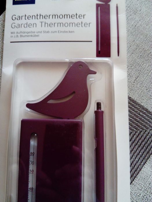 ciekawy gadżet do ogrodu termometr ogrodowy
