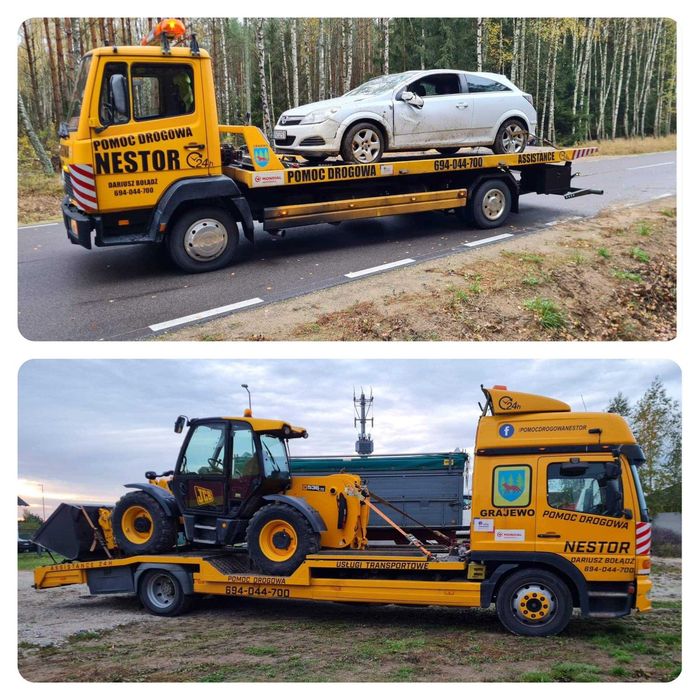 usługi transportowe ,pomoc drogowa