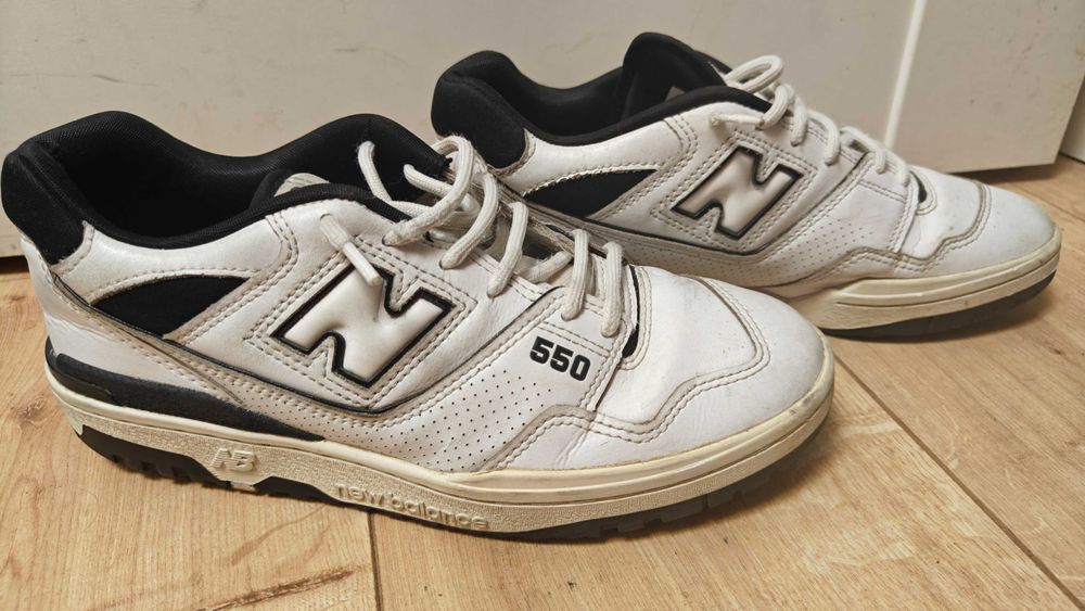 Оригинал New Balance кожаные кроссовки серия 550 40.5 см (25 см) отличное состояние