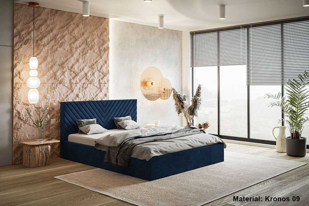 Łóżka Łóżko tapicerowane WENUS 140x200 160x200 180x200 pojemnik stelaż