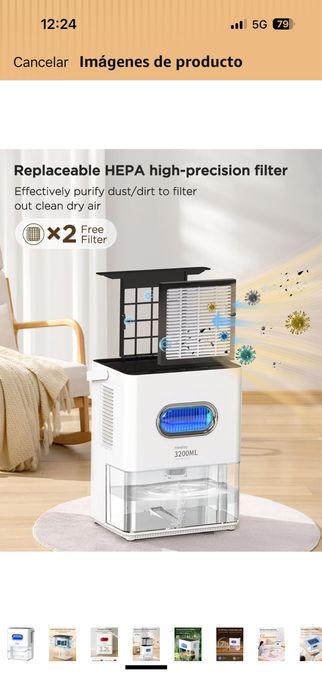 Deshumidificador 3200ML,Heelay como novo