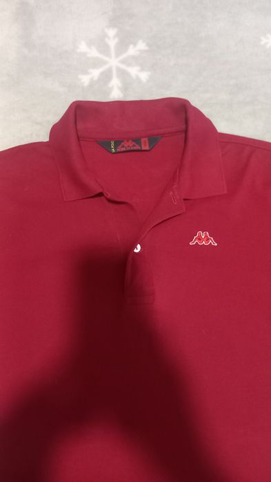 футболка поло Robe di Kappa Aarau у червоному кольорі.