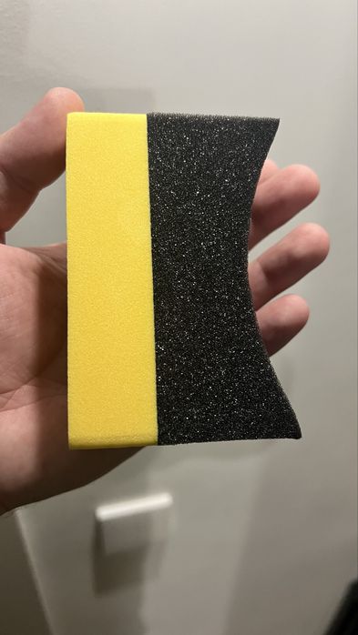 Губка для чернення шин авто, гуми, пластику автомобіля