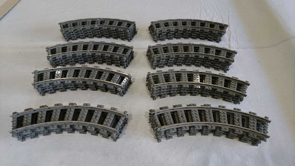 LEGO TRAIN Linhas 9v / 12v: 4548; retas; bifurcações; curvas; comandos