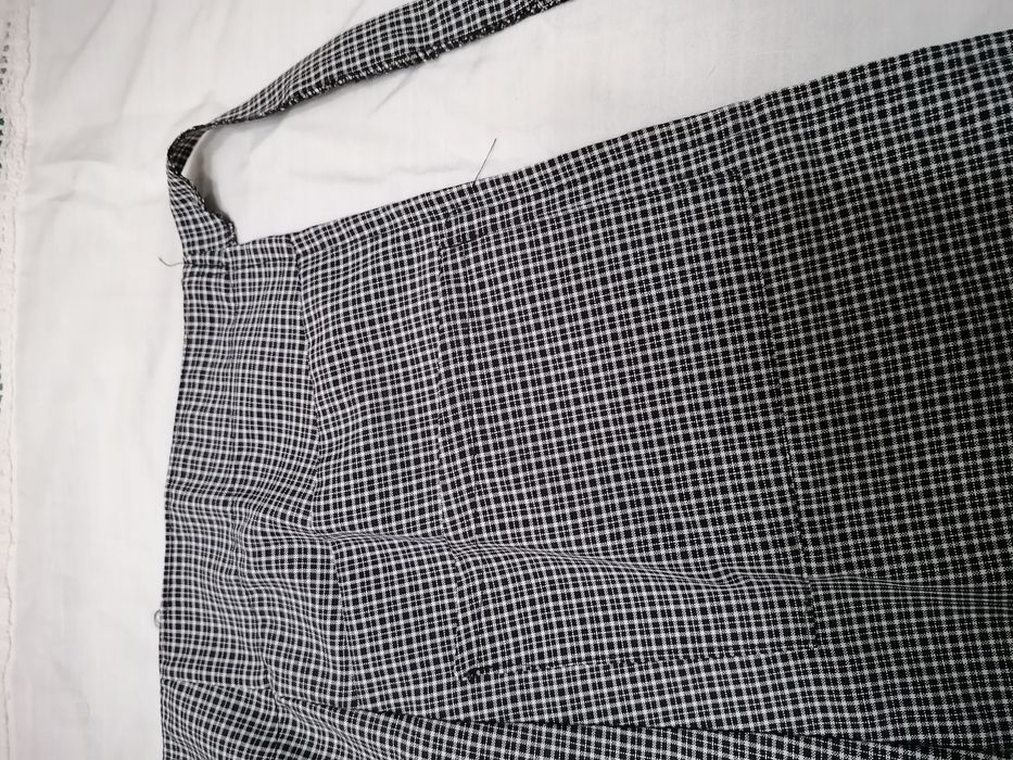 Aventais tons preto e cinza