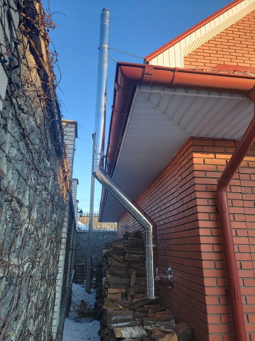 Монтаж Димохода Каміна.Установка і Гільзовка Димоходов Київ і обл.