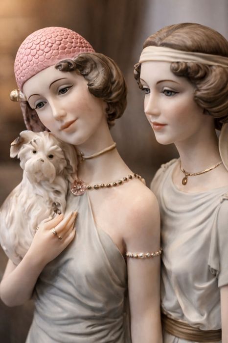 Фарфор Коллекционная пара Belcari DEAR 1987 – Италия – 25 см