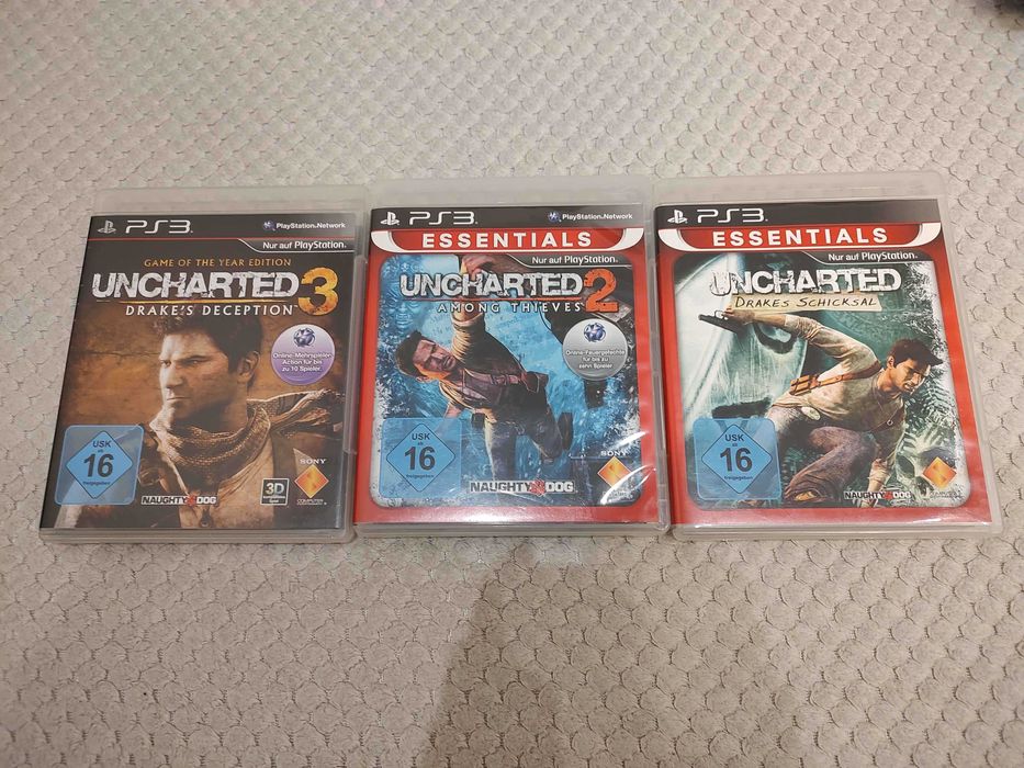 Sprzedam PS3 Slim + 3 gry Uncharted