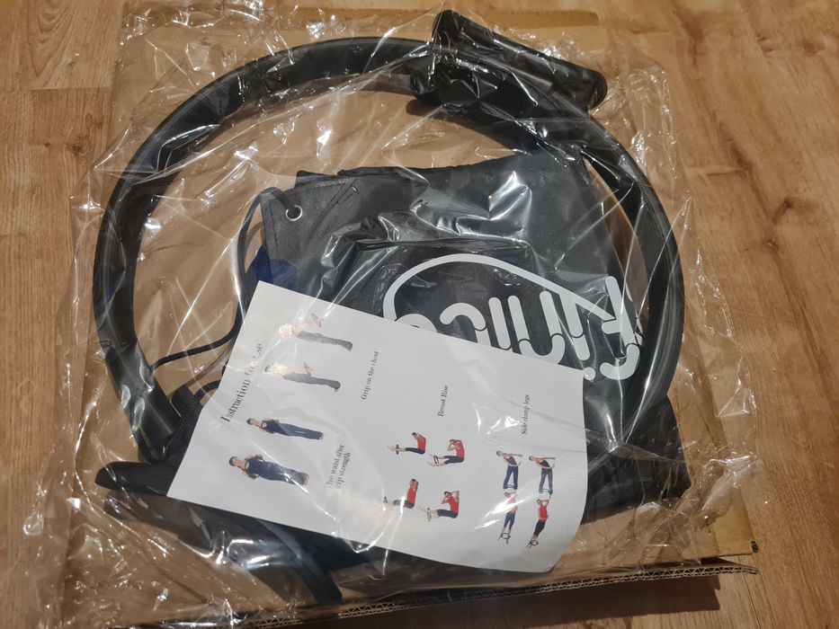 Obręcz do jogi pilates ring kółko koło do ćwiczeń fitness czarne