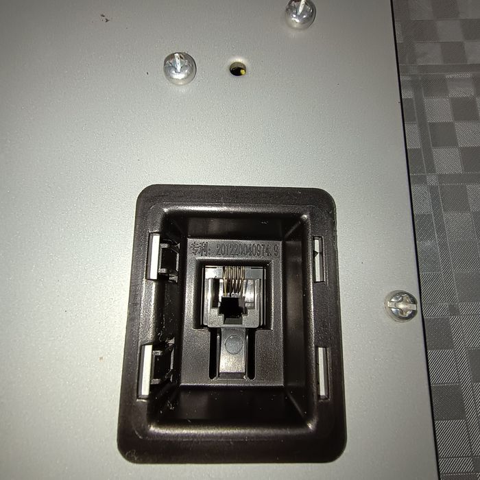 Scanner de código de barras, impressora térmica e gaveta de numerário