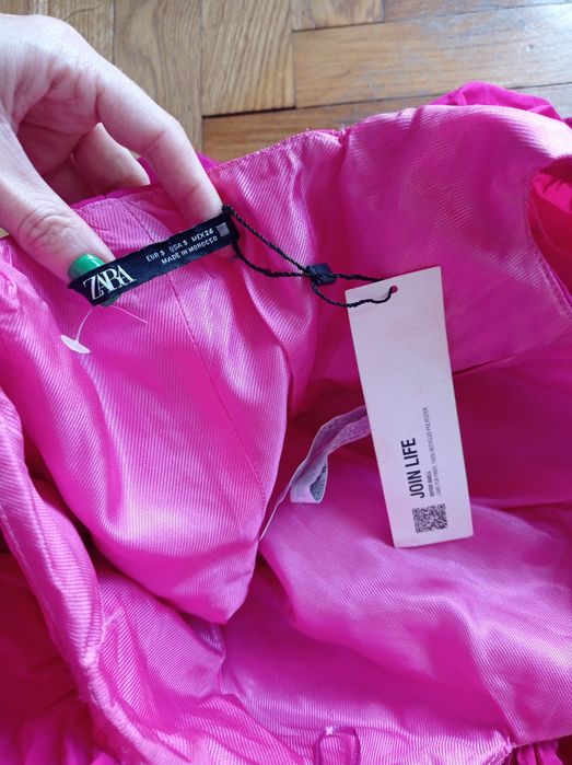 Zara krótki top gorset asymetryczny