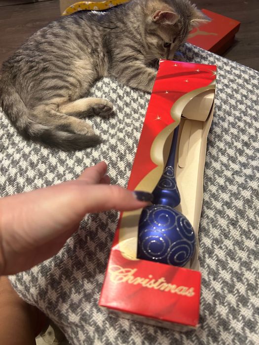 Скляна ялинкова верхівка іграшка для ялинки
27,5 см