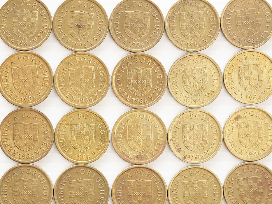 Lote de 22 Moedas 1 Escudo 1986