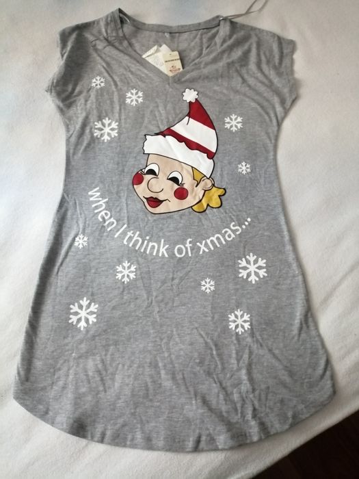Camisola Natal/ Camisa de dormir - Tamanho M