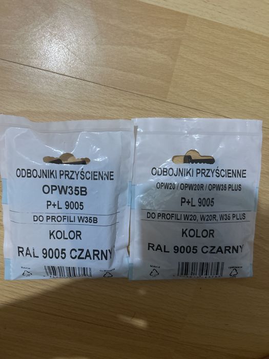 Odbojniki Renoplast przyscienne czarne kompletne OPW35B i OPW35 plus