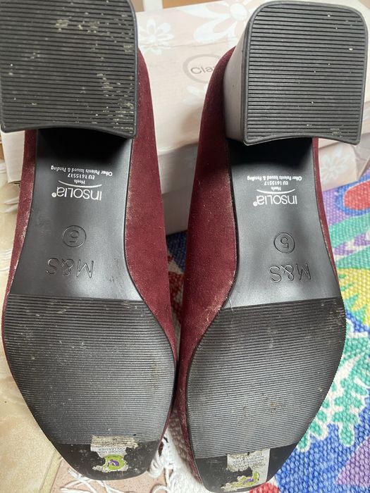 Buty M&S bordowe  38