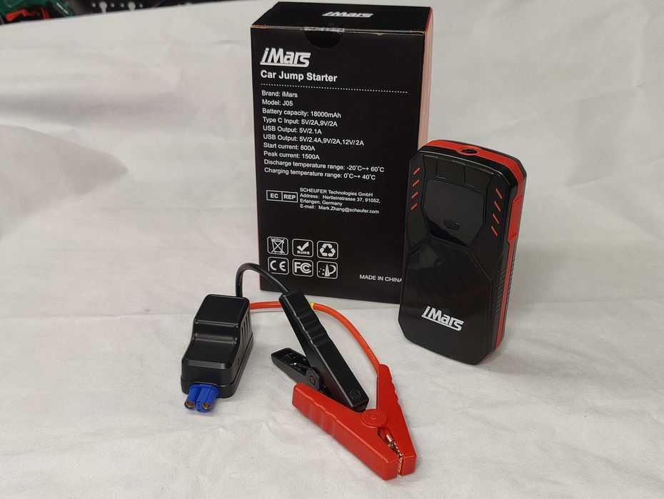 Booster Arranque Emergência - Carregador Bateria – Jump