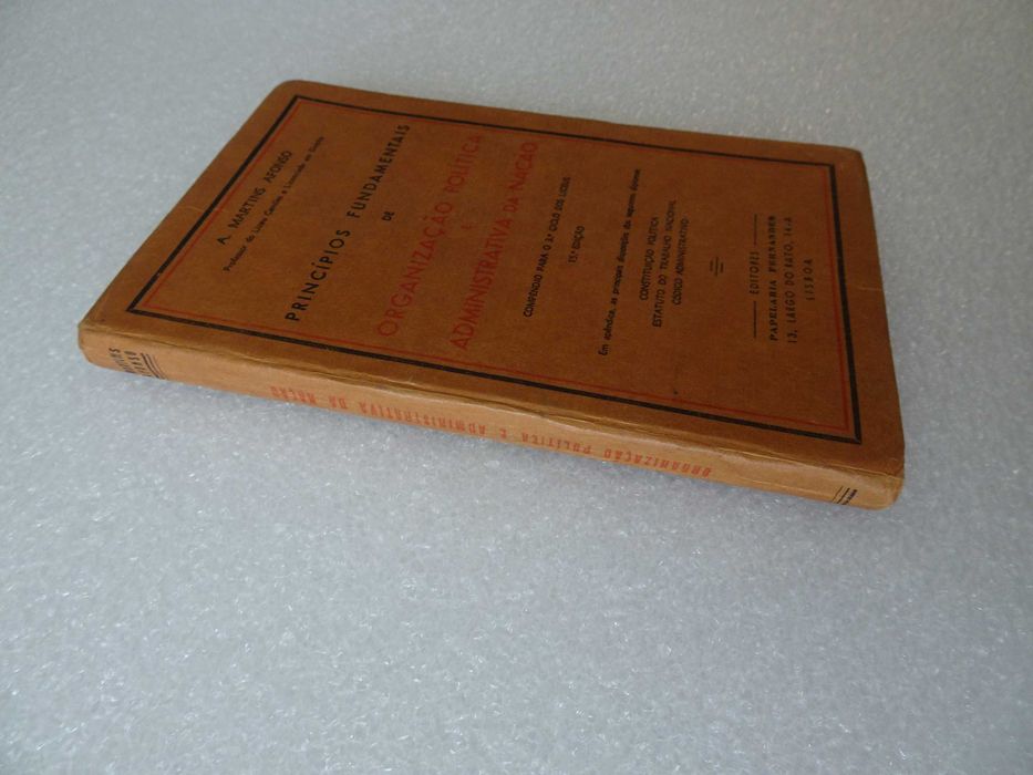 Livro Princípios Organização Política Administrativa Nação