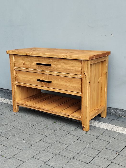 Komoda szafka łazienkowa rustykalna lite drewno