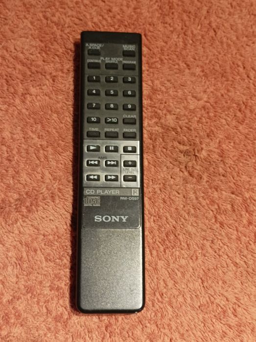 Oryginał!.Pilot Sony RM-D597,dla CD; XA-50ES,CDP-497,CDP-511,CDP-597.