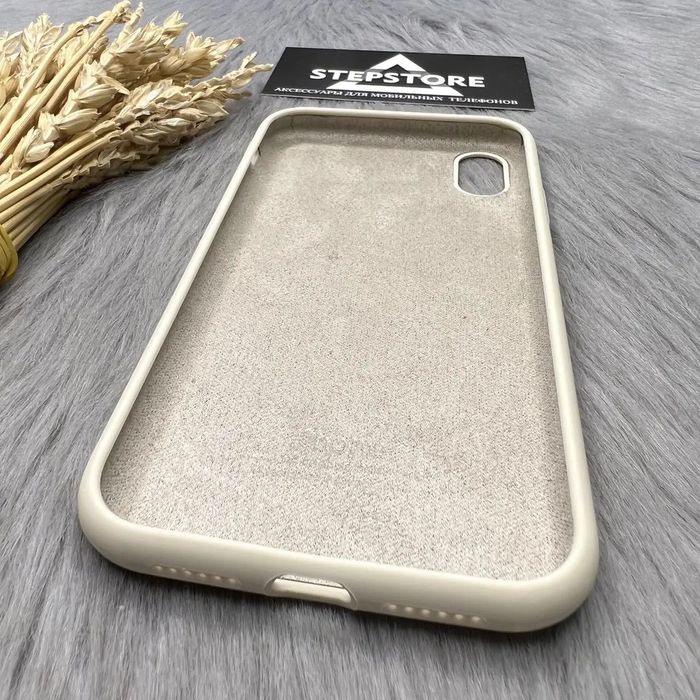Чехол Silicone case для iPhone XR с микрофиброй силиконовый 10R
